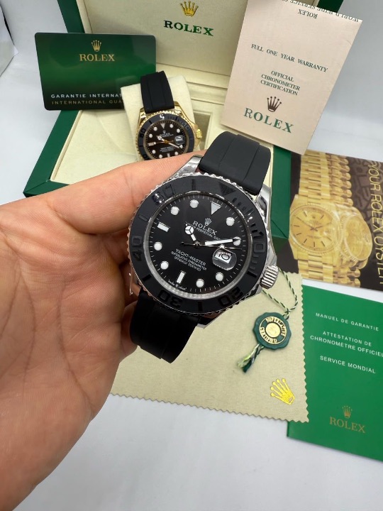 Rolex Rolex Yacth-Master 40mm Aço 904L, Pulseira Borracha